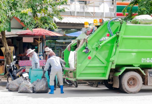 Lockable skip ensuring waste security in Clapham