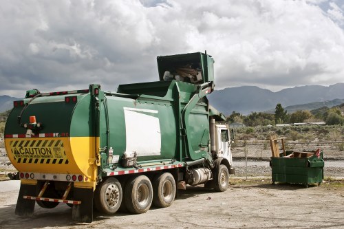 Materials recovery and sorting at a local south London transfer station